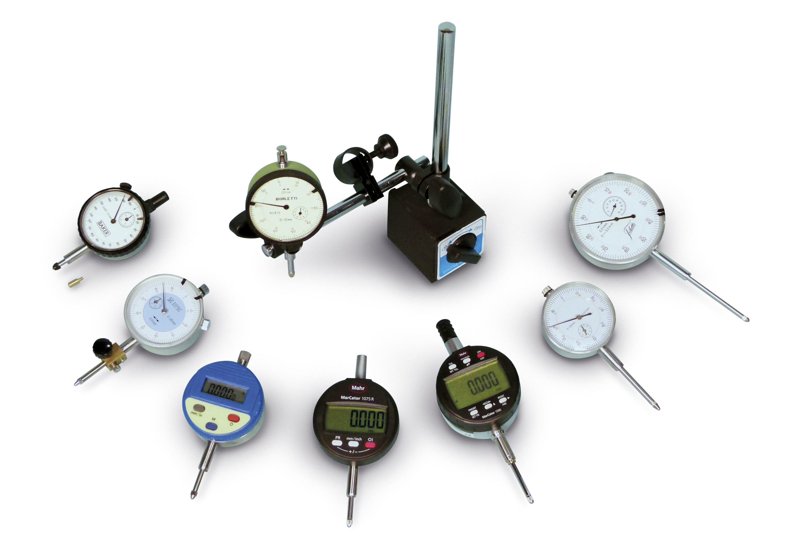 ACEMETER Indicateurs à Cadran Métrique Comparateur de Précision 0,01 mm,  Gamme de 0~10 mm : : Commerce, Industrie et Science